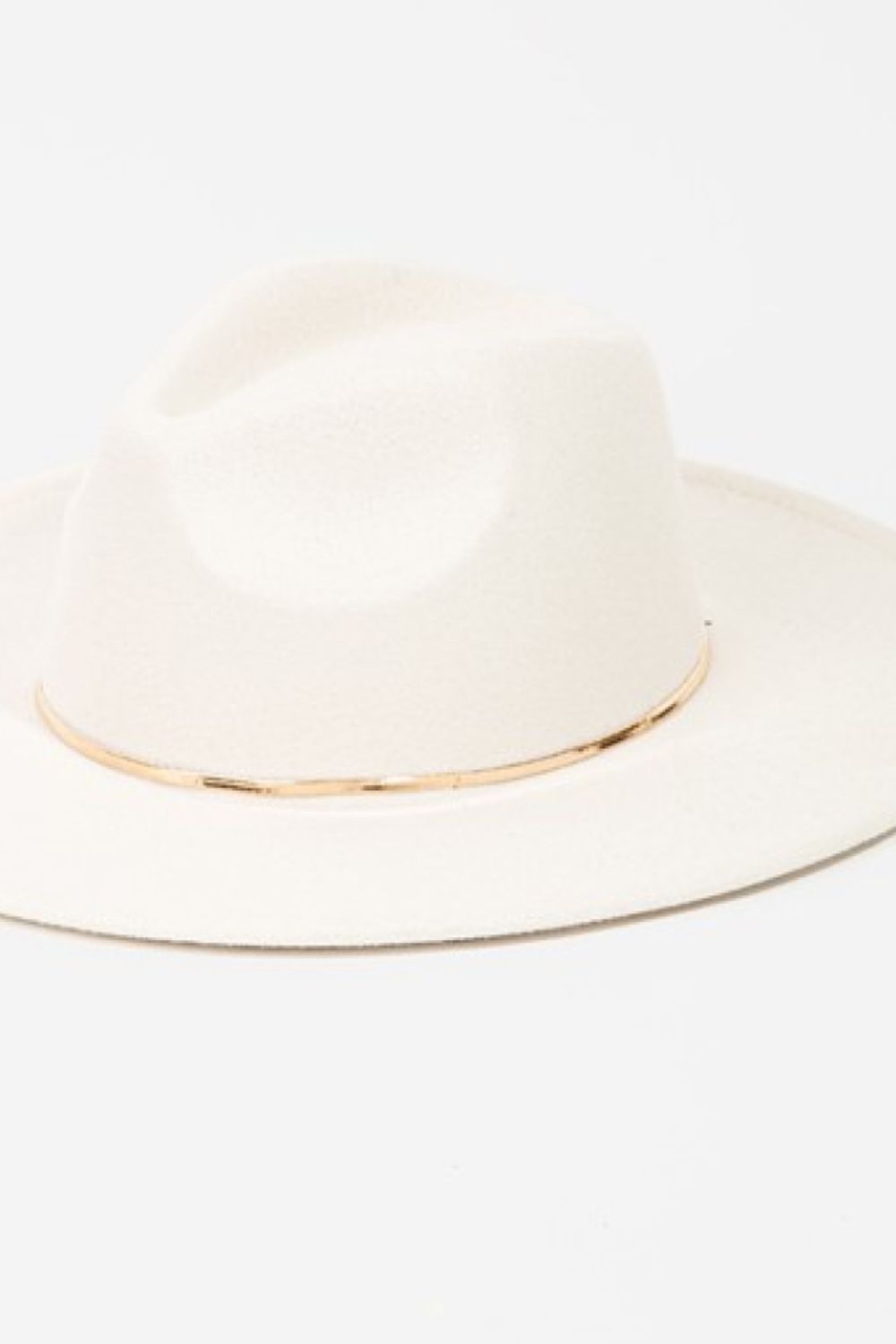 Fame Slice of Chic Herringbone Chain Fedora - where wild roots grows