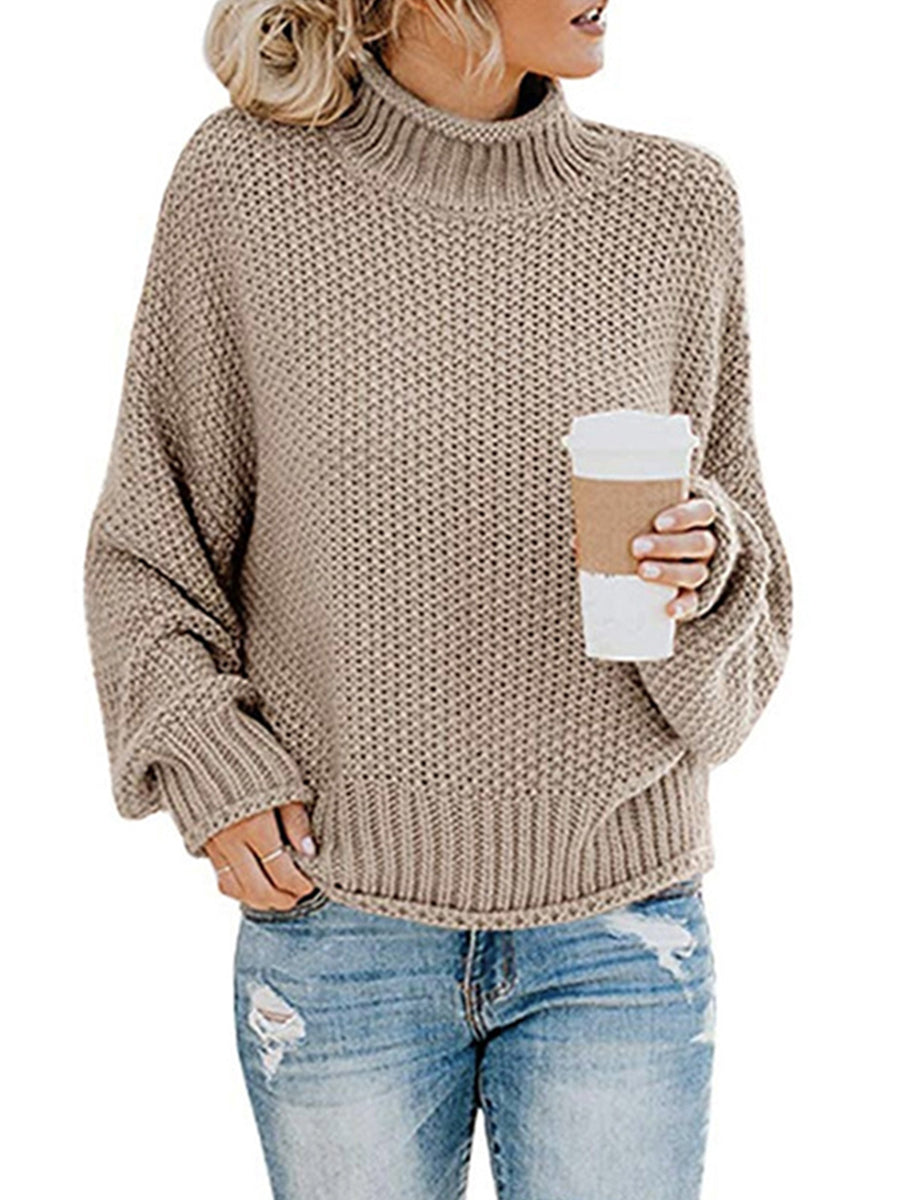 Cozy Turtleneck Oversized Sweater - where wild roots grows