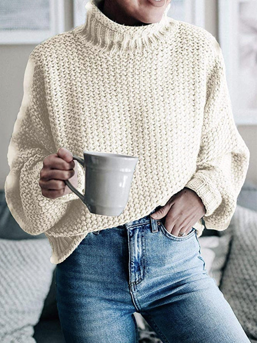 Cozy Turtleneck Oversized Sweater - where wild roots grows