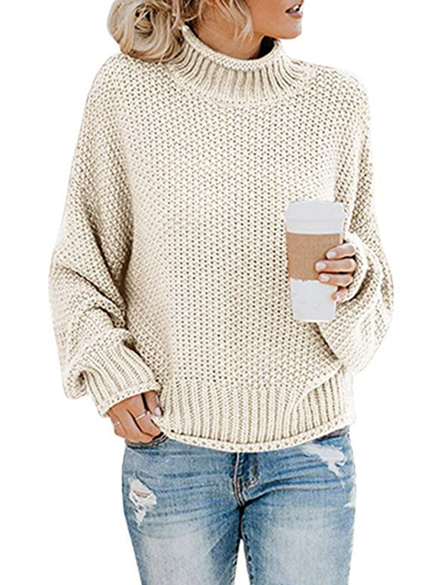 Cozy Turtleneck Oversized Sweater - where wild roots grows