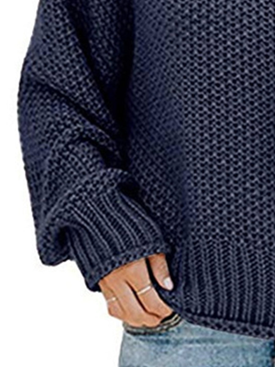 Cozy Turtleneck Oversized Sweater - where wild roots grows