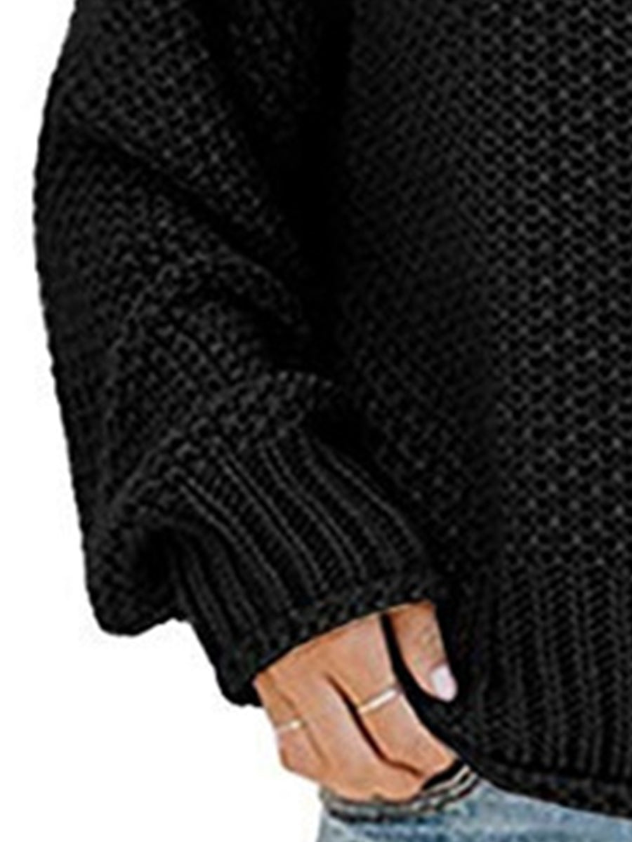 Cozy Turtleneck Oversized Sweater - where wild roots grows